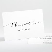 Carte de remerciement décès Tant de souvenirs sans photo personnalisable - Couleur Noir, Blanc et Blanc - 13,8 x 9,5 cm - Monfairepart