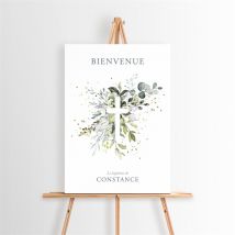 Panneau bienvenue En Lumière personnalisable - 29,7 x 42 cm - Monfairepart
