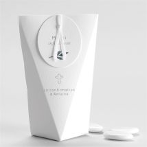 Boîte de dragées confirmation Promesse de Foi Étui