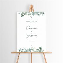 Panneau bienvenue Lyrisme personnalisable - 29,7 x 42 cm - Monfairepart