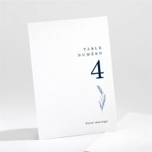 Numéro de table mariage Pureté personnalisable - 9,5 x 13,8 cm - Monfairepart