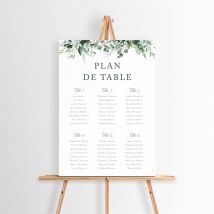 Plan de table mariage Lyrisme personnalisable - 29,7 x 42 cm - Monfairepart