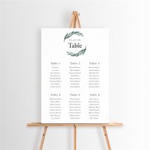 Plan de table mariage Notre Chemin personnalisable - 29,7 x 42 cm - Monfairepart