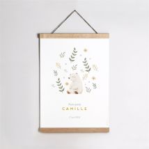 Affiche naissance Le nounours personnalisable - 29,7 x 42 cm - Monfairepart