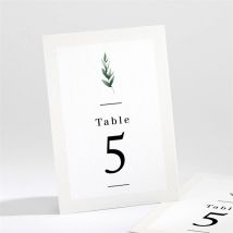 Numéro de table mariage Emeraude personnalisable - 9,5 x 13,8 cm - Monfairepart