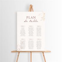 Plan de table mariage Poésie Boheme personnalisable - 29,7 x 42 cm - Monfairepart