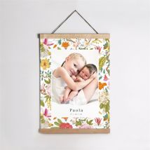 Affiche naissance Coloré personnalisable - 29,7 x 42 cm - Monfairepart