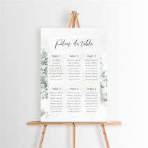 Plan de table mariage Montagnes personnalisable - 29,7 x 42 cm - Monfairepart
