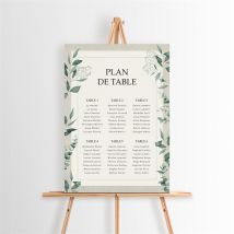 Plan de table mariage Intimité personnalisable - 29,7 x 42 cm - Monfairepart