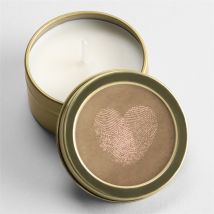 Bougie mariage Nos empreintes personnalisable - 5 cm, 2,5 cm de hauteur - Monfairepart