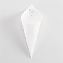 Cornet confettis mariage Notre Lien personnalisable - 14,3 cm x 14,3 cm - Monfairepart