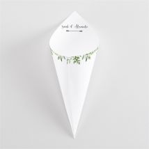 Cornet confettis mariage Balade champetre personnalisable - 14,3 cm x 14,3 cm - Monfairepart