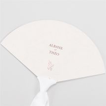 Eventail mariage Poésie Boheme personnalisable - 20 cm x 11,6 cm - Monfairepart