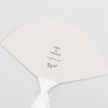 Eventail mariage Bel Eclat personnalisable - 20 cm x 11,6 cm - Monfairepart