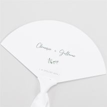 Eventail mariage Lyrisme personnalisable - 20 cm x 11,6 cm - Monfairepart