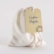 Pochon baptême Télégramme Baptême personnalisable - 10 x 12 cm - Monfairepart