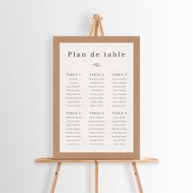 Plan de table mariage Capsule Champetre personnalisable - 29,7 x 42 cm - Monfairepart