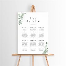 Plan de table mariage Encapsulés personnalisable - 29,7 x 42 cm - Monfairepart