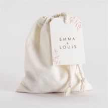 Pochon mariage Notre Lien personnalisable - 10 cm x 12 cm - Monfairepart