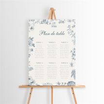 Plan de table mariage Tropiques personnalisable - 29,7 x 42 cm - Monfairepart