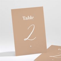 Numéro de table mariage Engagés personnalisable - 9,5 x 13,8 cm - Monfairepart