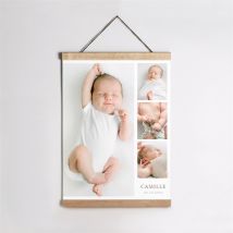 Affiche naissance Le photomaton personnalisable - 29,7 x 42 cm - Monfairepart