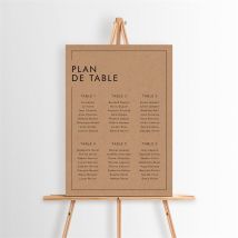 Plan de table mariage Se Rejoindre personnalisable - 29,7 x 42 cm - Monfairepart