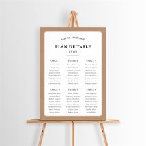 Plan de table mariage Apothicaire personnalisable - 29,7 x 42 cm - Monfairepart