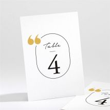 Numéro de table mariage Gatsby personnalisable - 9,5 x 13,8 cm - Monfairepart