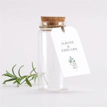 Mignonnette mariage C'est noël ! Étiquette personnalisable - 3,7 cm de diamètre et 8 cm de hauteur - Monfairepart