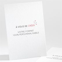 Carte de voeux Professionnel vierge portrait
