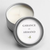 Bougie mariage Ronde fleurie argent personnalisable - 5 cm, 2,5 cm de hauteur - Monfairepart