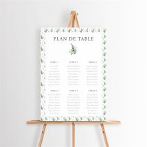 Plan de table mariage Sacré personnalisable - 29,7 x 42 cm - Monfairepart