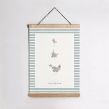 Affiche naissance Animaux marins personnalisable - 29,7 x 42 cm - Monfairepart