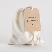 Pochon mariage Champagne personnalisable - 10 cm x 12 cm - Monfairepart