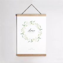 Affiche naissance Marguerite personnalisable - 29,7 x 42 cm - Monfairepart