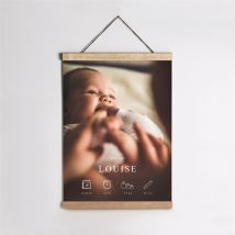Affiche naissance Arche personnalisable - 29,7 x 42 cm - Monfairepart