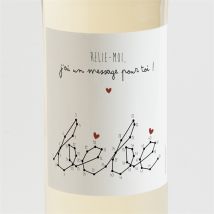 Étiquette bouteille annonce grossesse Carte à relier