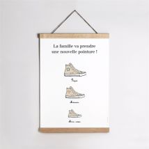 Affiche annonce grossesse Les p'tites chaussures
