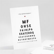 Carte annonce grossesse Test ophtalmologique