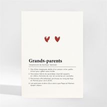 Carte annonce grossesse Grands-parents magnet
