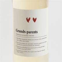 Étiquette bouteille annonce grossesse Grands-parents