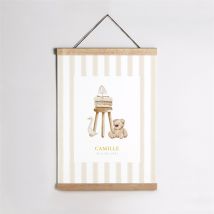 Affiche naissance Douceur marine personnalisable - 29,7 x 42 cm - Monfairepart