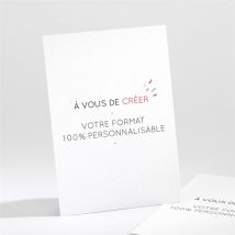 Carte de remerciement décès Annonce décès à créer portrait personnalisable - Couleur Blanc - 9,5 x 13,8 cm - Monfairepart