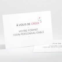 Carte de remerciement décès Annonce décès à créer paysage personnalisable - Couleur Blanc - 13,8 x 9,5 cm - Monfairepart