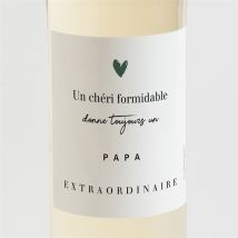 Étiquette bouteille annonce grossesse Bientôt papa