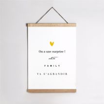 Affiche annonce grossesse La famille s'agrandit !