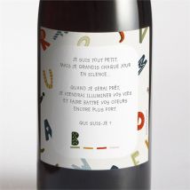 Étiquette bouteille annonce grossesse Devinette