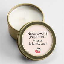 Bougie annonce grossesse Rébus or