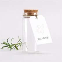 Boîte de dragées communion Le Sacrement Mignonnette personnalisable - Couleur Beige, Marron et Blanc - 3,7 cm x 8 cm - Monfairepart